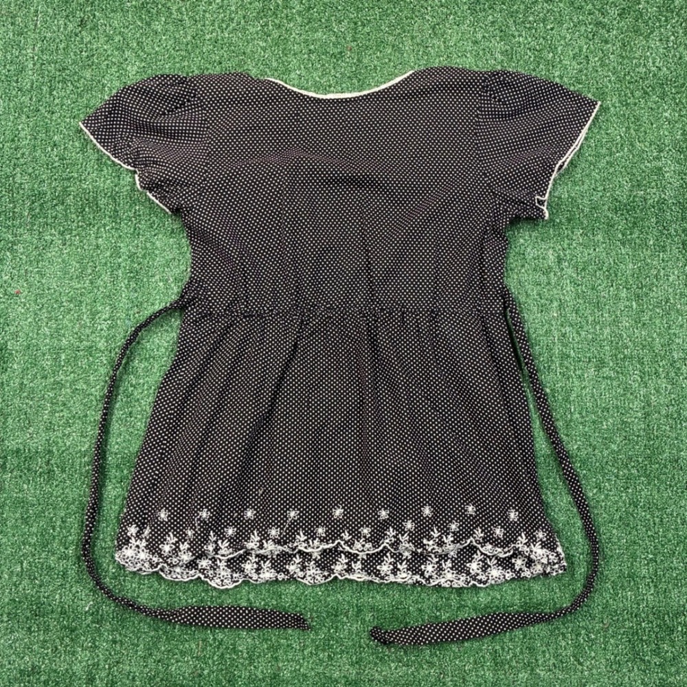 Y2K 2000's Wet Seal Polka Dot Babydoll Top - Picture 4 of 6